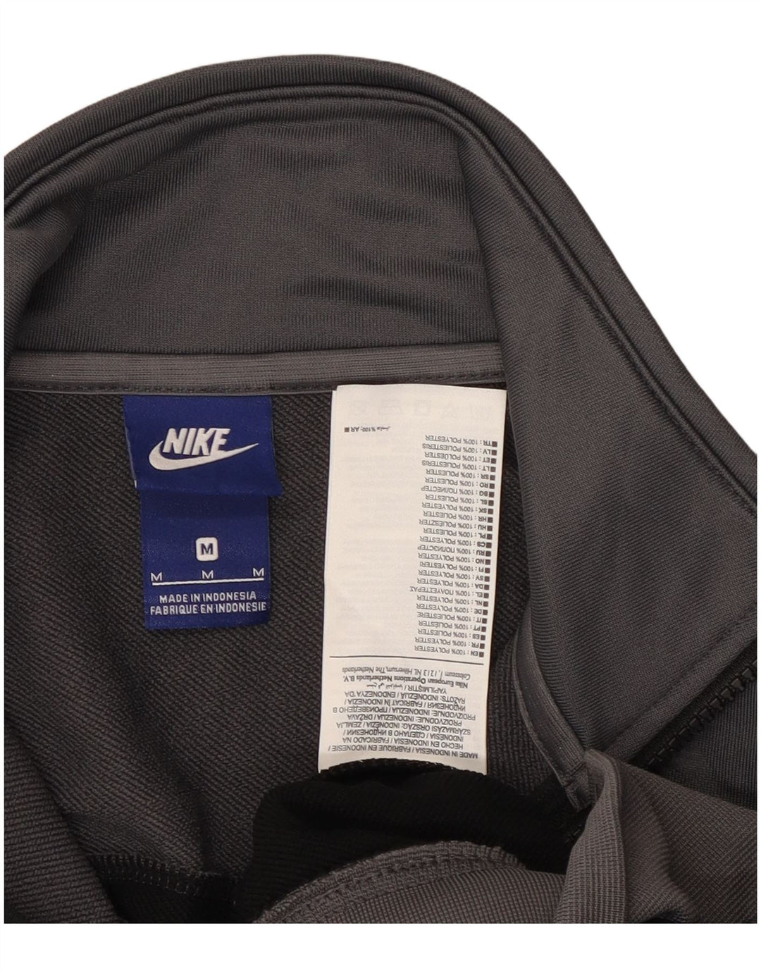 Nike - Chaqueta de chándal para hombre, color negro medio, poliéster con bloques de color