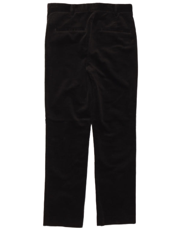 Massimo Dutti Pantalón Recto De Pana Mujer EU 40 Medium W30 L30 Negro