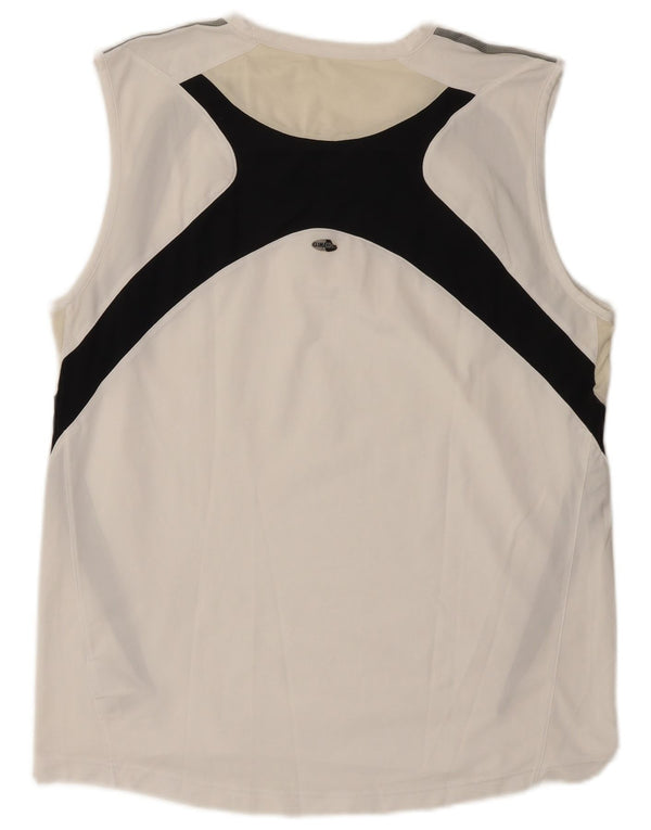 Adidas Mens Clima 365 Vest Top XL Blanco Colorblock Poliéster