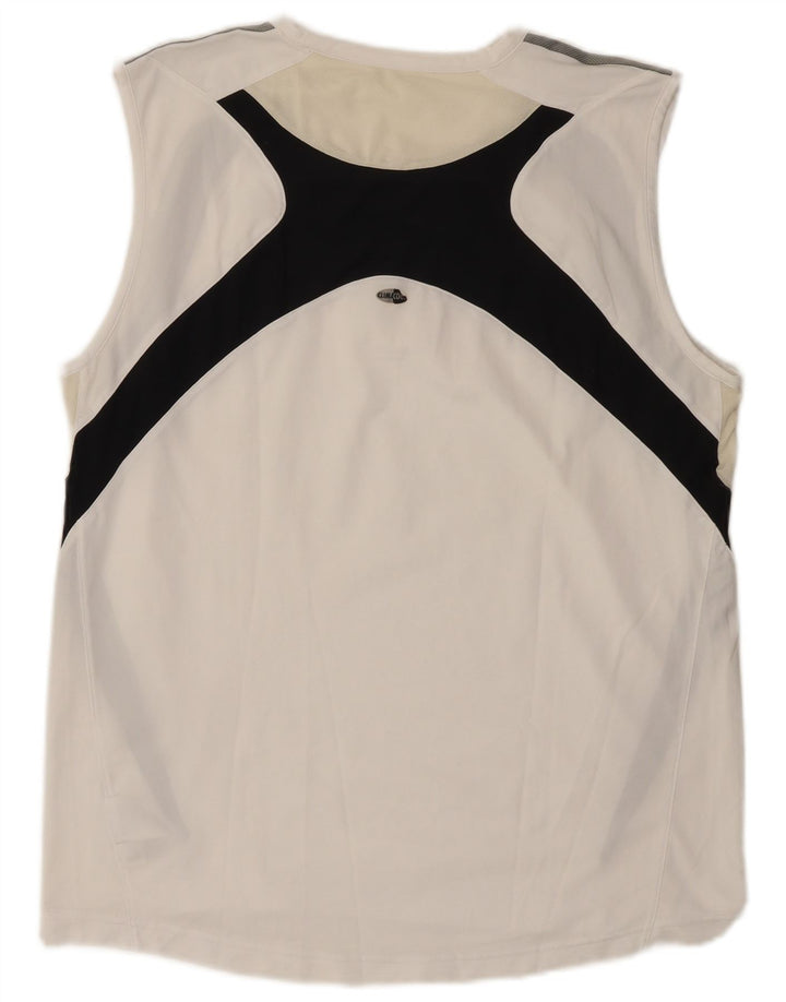 Adidas Mens Clima 365 Vest Top XL Blanco Colorblock Poliéster