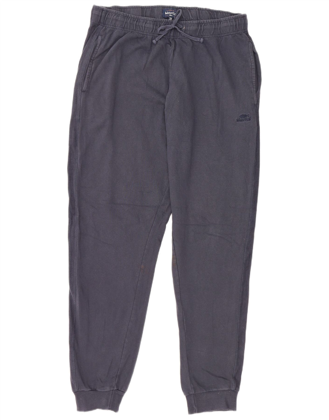 WEIRD FISH Pantalones de Chándal para Hombre Joggers XL Azul Marino Algodón