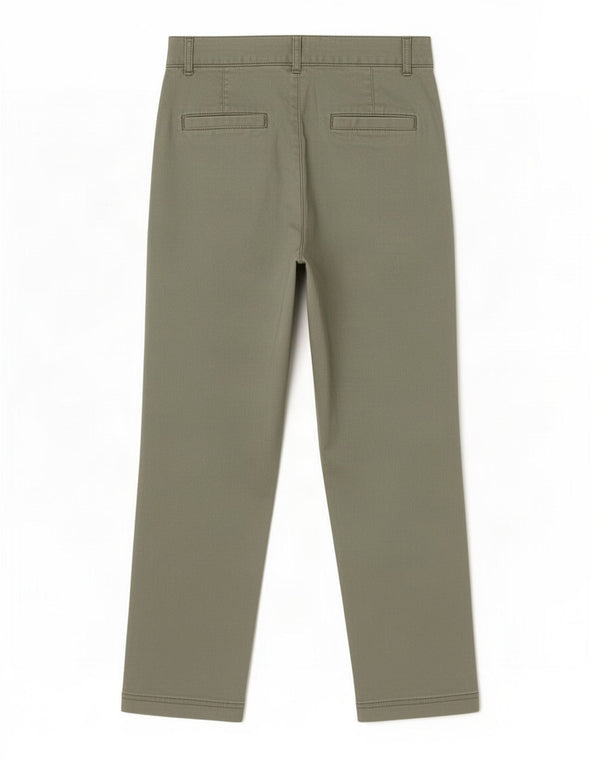 Gap Pantalones Chinos Rectos Boyfriend Crop para Mujer US 12 Large W30 L26 Caqui