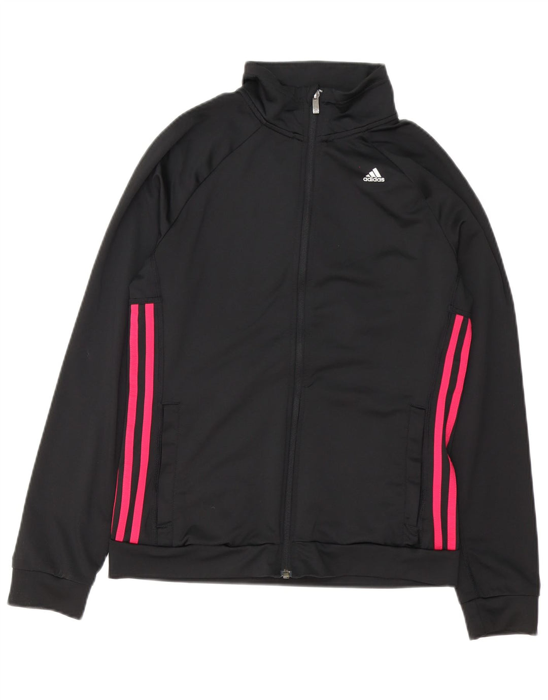 Adidas Climalite - Chaqueta de chándal extragrande para mujer, talla 8/10, color negro