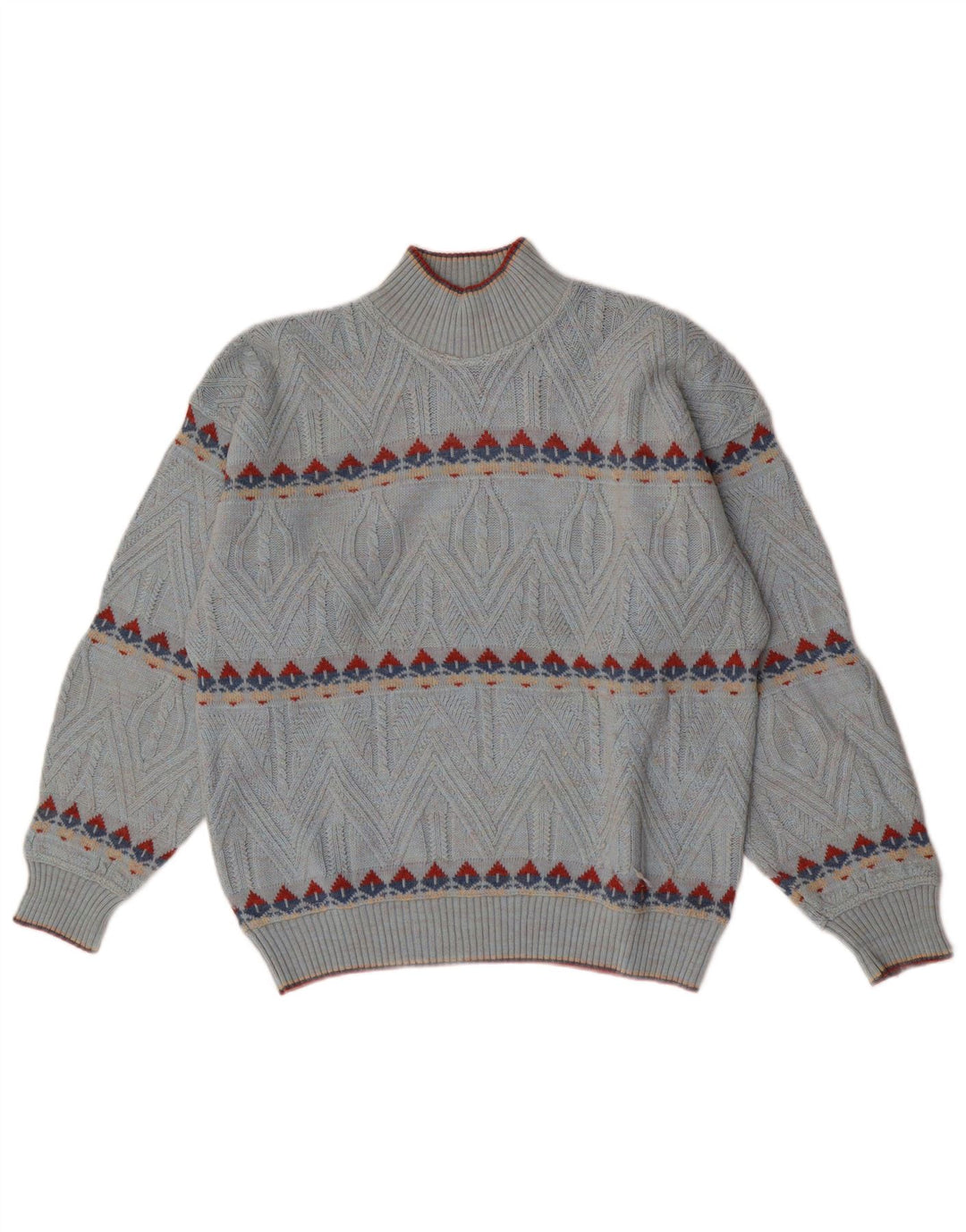 Umberto Bilancioni Jersey con cuello alto para hombre IT 48 Azul medio