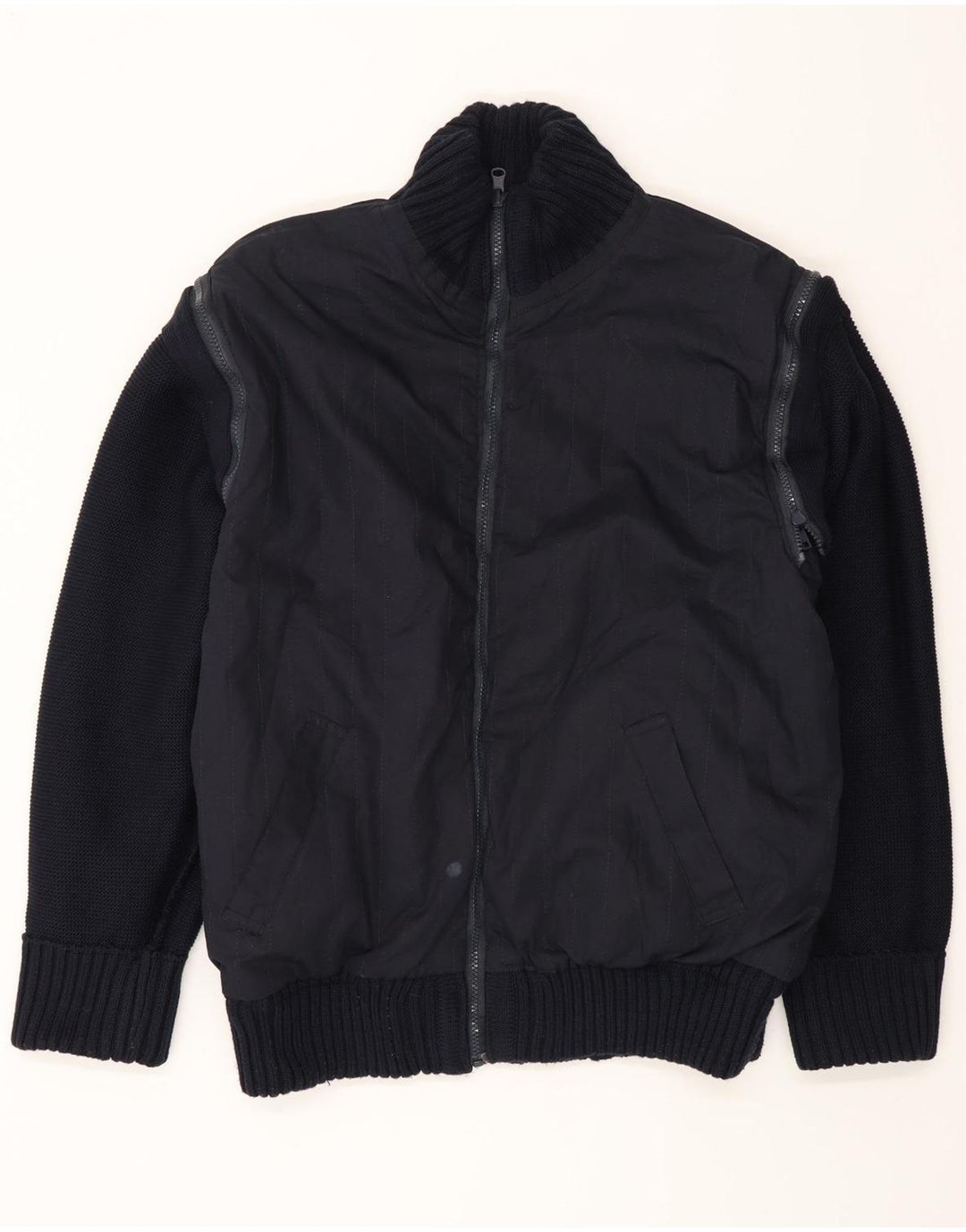 Paul & Shark Chaqueta reversible de punto para hombre UK 40 Large Azul marino