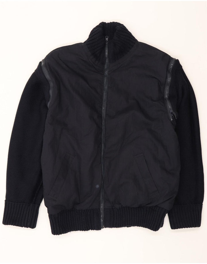 Paul & Shark Chaqueta reversible de punto para hombre UK 40 Large Azul marino