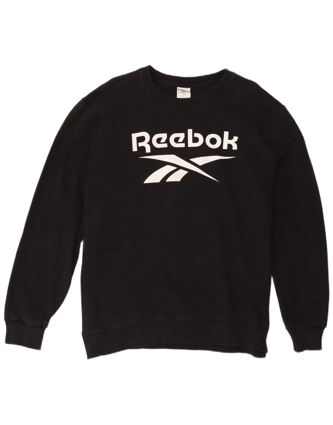 Reebok Hombre Graphic Sudadera Jumper XL Algodón Negro
