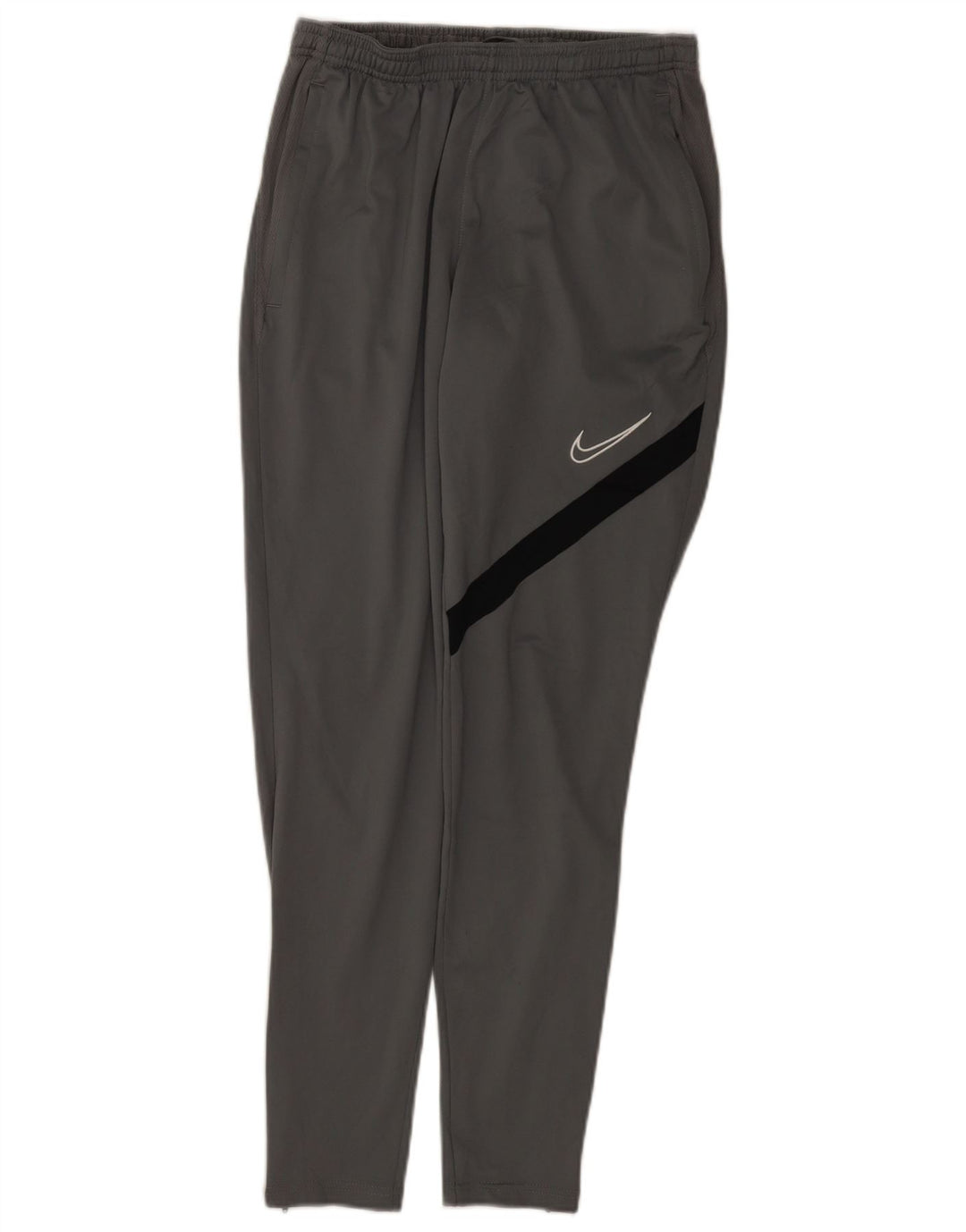Nike Pantalones De Chándal Dri Fit Para Hombre Poliéster Color Block Gris Pequeño