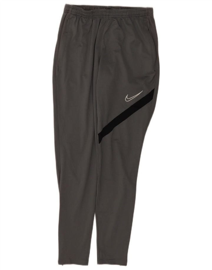 Nike Pantalones De Chándal Dri Fit Para Hombre Poliéster Color Block Gris Pequeño