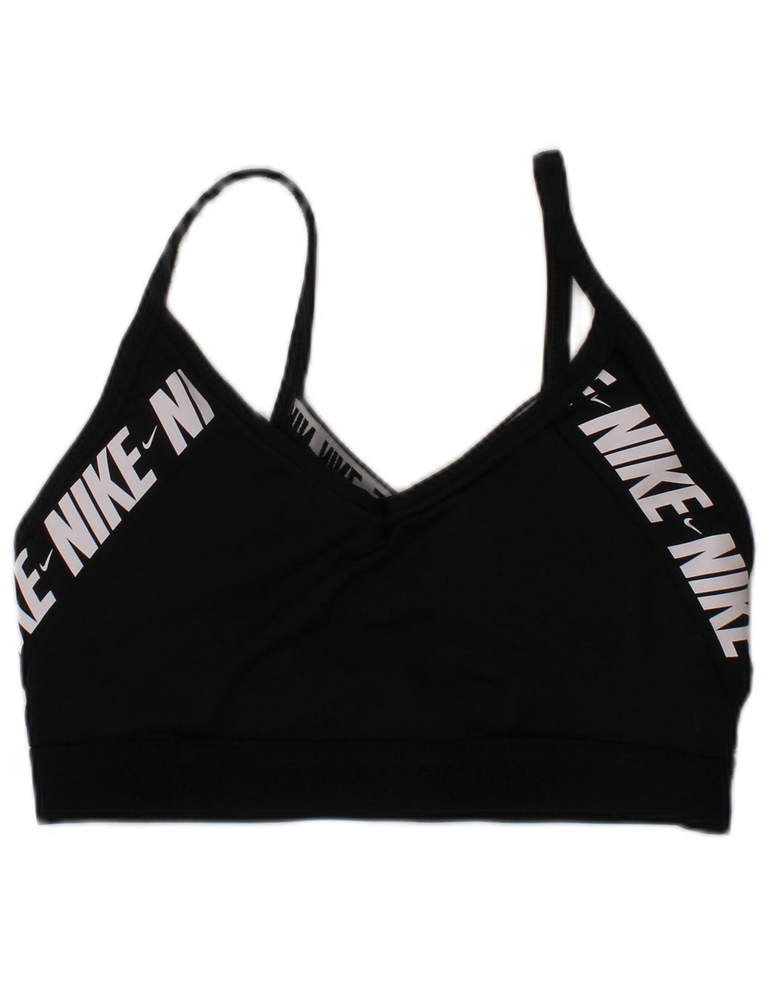 Nike Mujer Acolchado Deporte Bra Top Pequeño Negro Poliéster Deportes