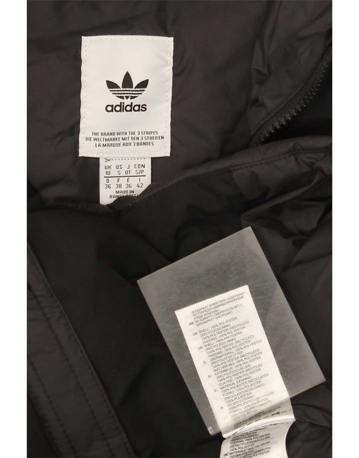 Adidas Mujer Reino Unido 10 Pequeño Poliéster Negro