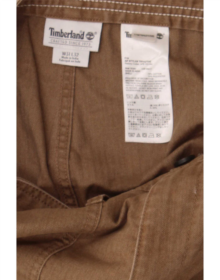 Timberland Pantalones cargo ajustados para hombre W31 L32 Algodón marrón