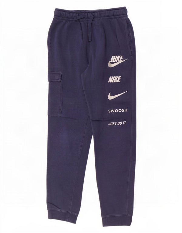 Nike Boys Swoosh Graphic Chándal Pantalones Joggers 12-13 años Grande Azul