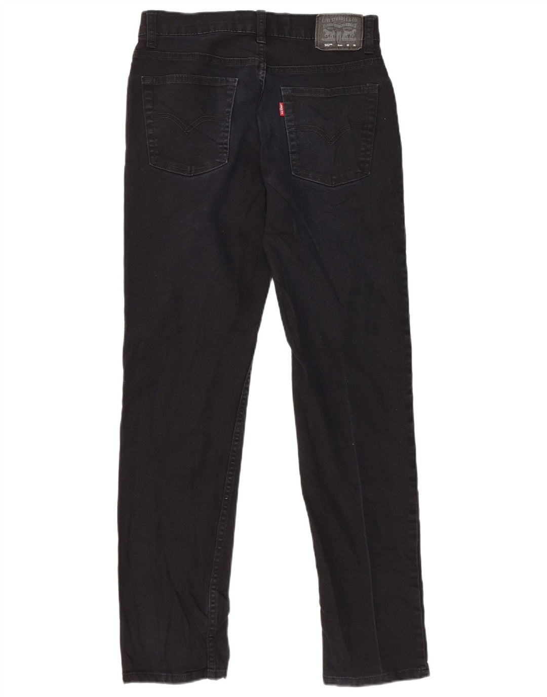 Vaqueros Levi's Mujer 502 Regular Tapered W28 L30 Algodón Azul Marino