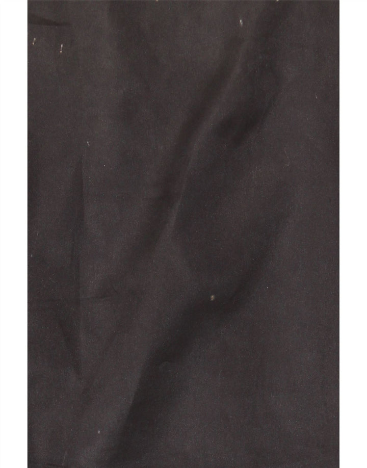 Chaleco de cuero vintage para hombre grande negro