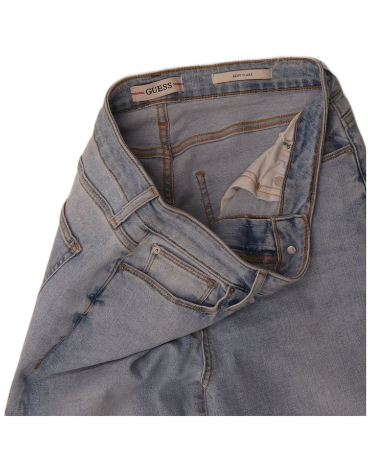 GUESS Vaqueros acampanados sexys para mujer W30 L31 Azul