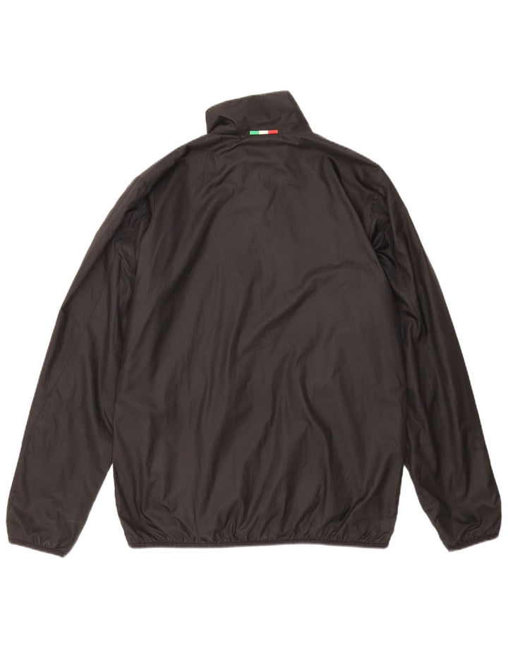 Adidas Chaqueta impermeable para hombre UK 38 Mediano Negro Poliéster