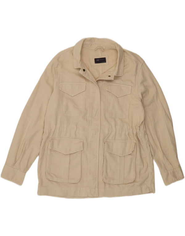 Marks & Spencer Chaqueta utilitaria para mujer Reino Unido 44 Grande Algodón beige