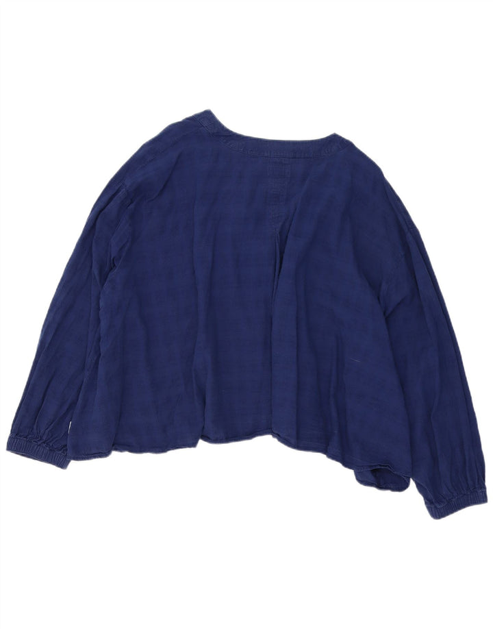 Wrangler Blusa tipo camisa corta extragrande para mujer UK 10 Small Blue