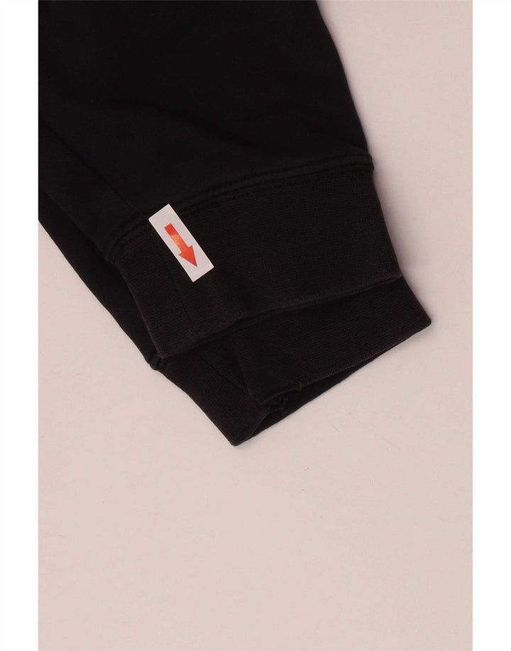 Nike Jersey con capucha de ajuste regular para hombre, talla pequeña, algodón negro