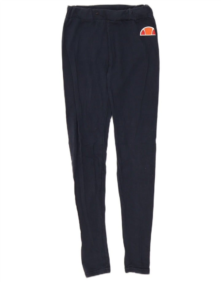 Ellesse Leggings para mujer UK 10 Small Azul marino Algodón