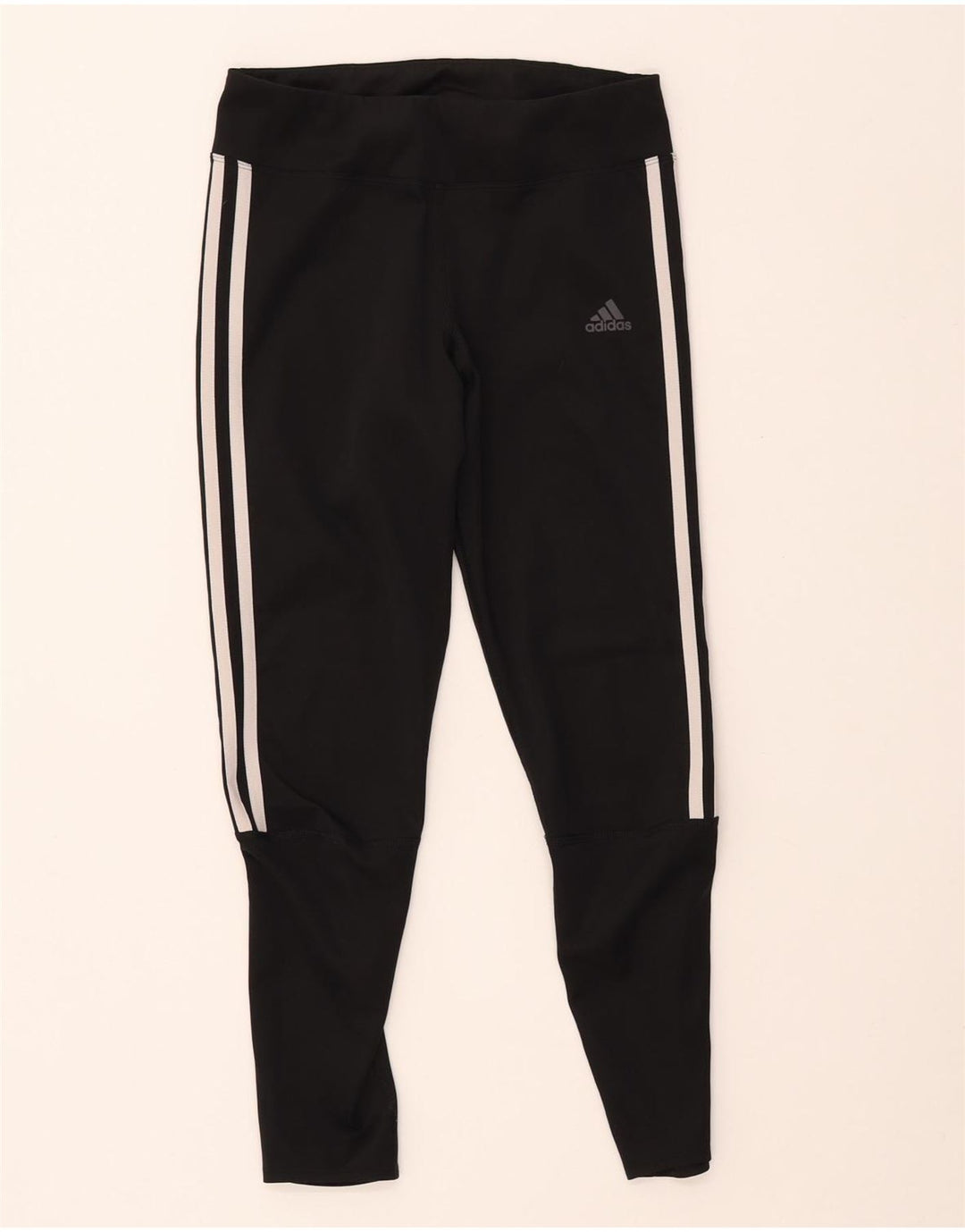 ADIDAS Leggings Climalite para mujer Reino Unido 8/10 Pequeño Poliéster negro