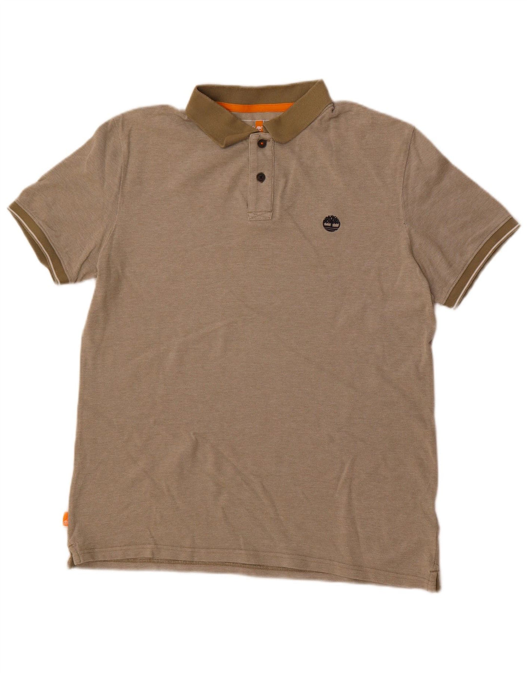 Timberland Polo Regular Fit para Hombre Algodón Caqui Medio