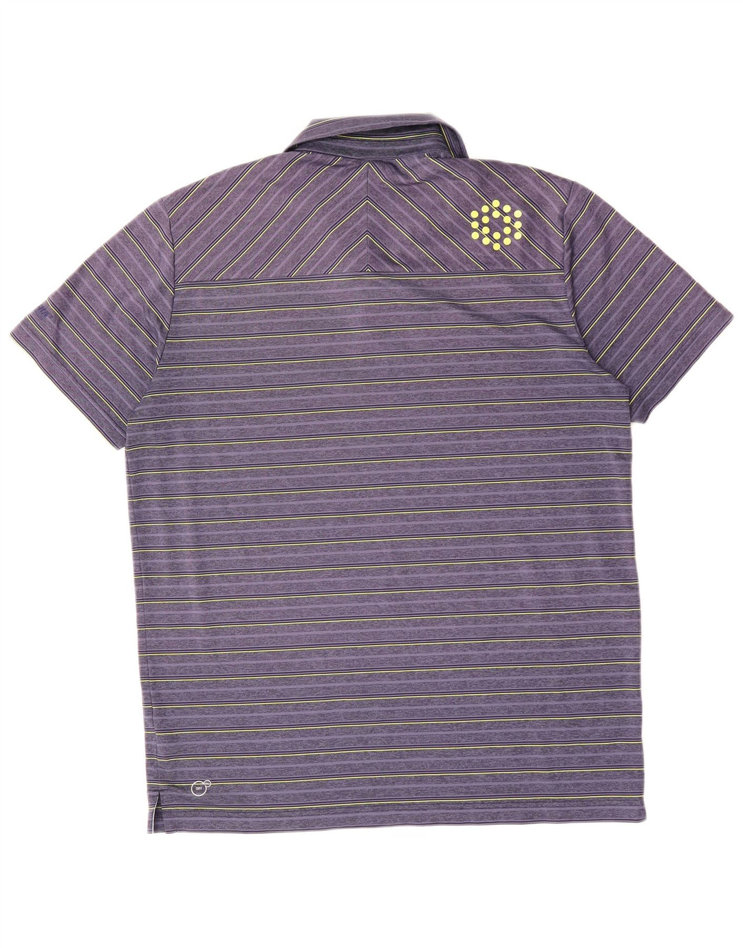 PUMA Polo para hombre de rayas moradas grandes