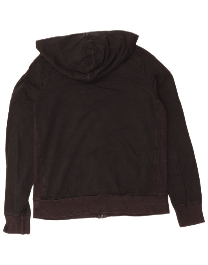 MARKS & SPENCER Suéter con capucha y cremallera para mujer Reino Unido 44 Grande Algodón negro