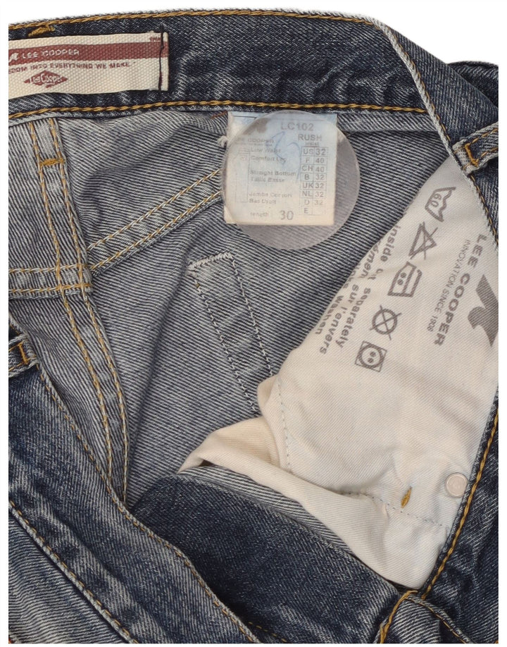 Vaqueros rectos Lee para hombre W32 L30 Algodón azul