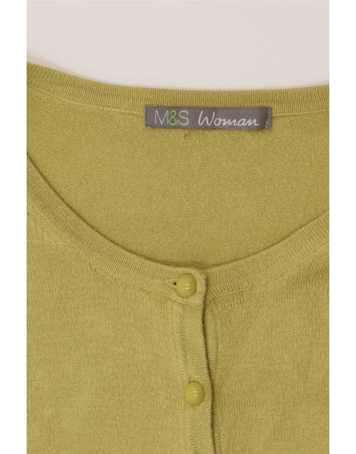 Marks & Spencer - Cárdigan para mujer, talla 40, color verde medio