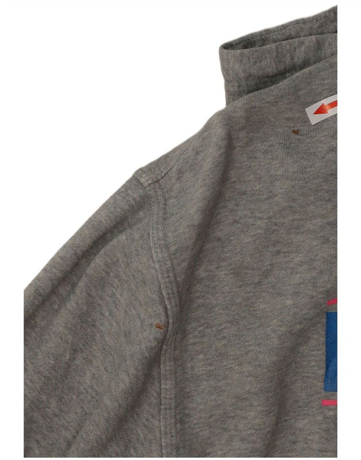 NIKE Jersey con capucha gráfica de algodón gris medio para hombre