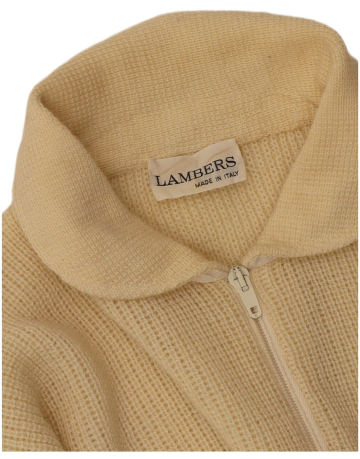 Lambers Jersey con cuello tipo polo para hombre, color beige medio