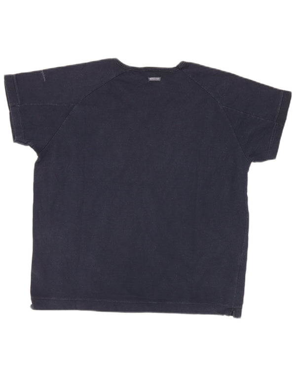 Champion Camiseta para mujer Top UK 40 Large Azul marino Algodón
