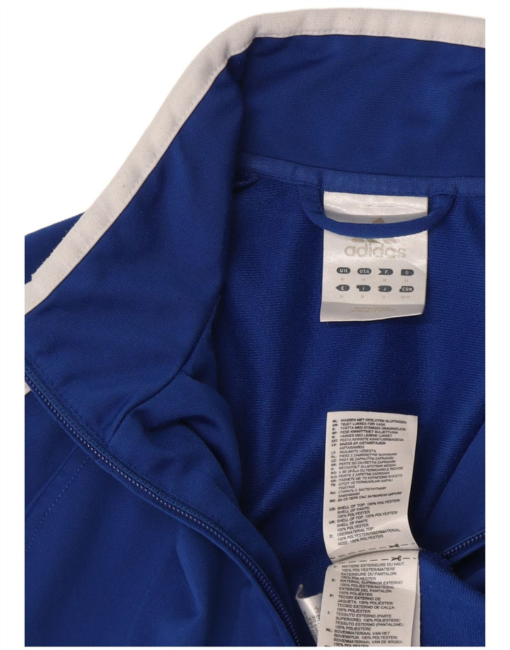 Adidas Hombre Chándal Top Jacket Azul Medio Colorblock Poliéster