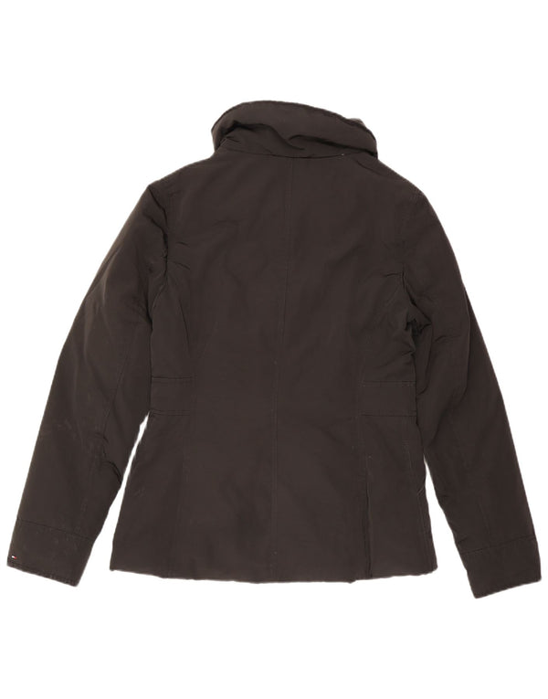 Tommy Hilfiger Chaqueta acolchada para mujer UK 44 Mediana Poliéster negro