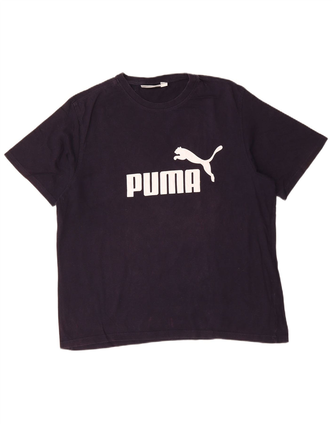 PUMA Camiseta gráfica para hombre Top XL Algodón azul marino