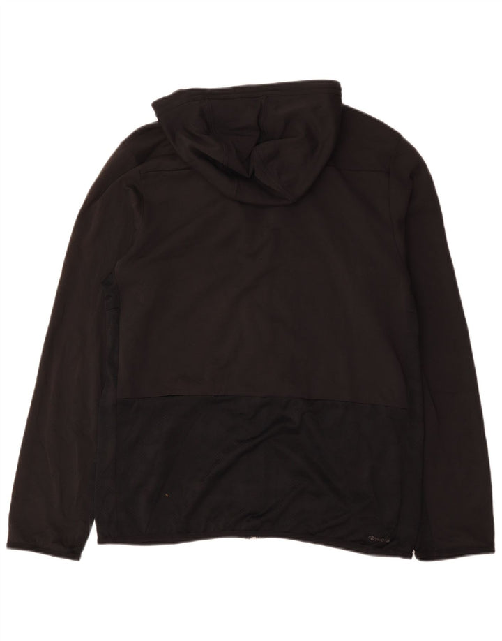 Adidas - Chaqueta de chándal con capucha para hombre, color negro mediano