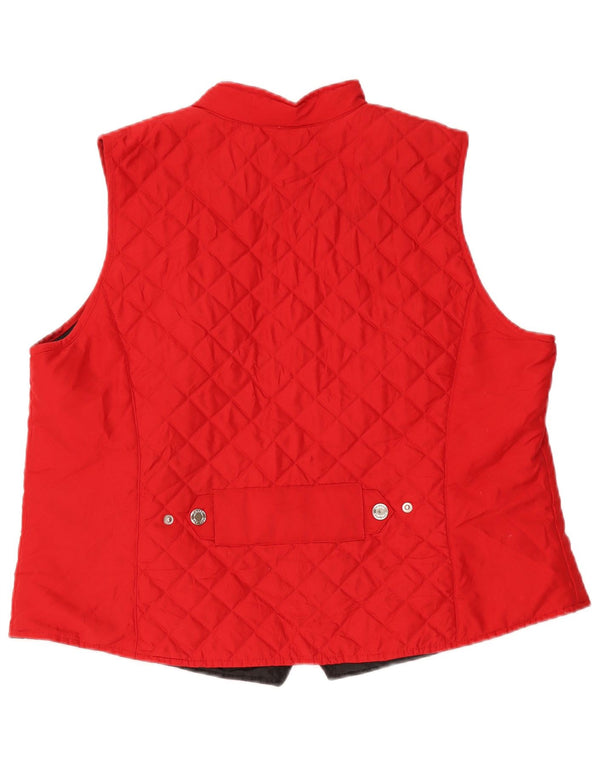 Chaps Chaleco acolchado para mujer UK 18 XL Rojo