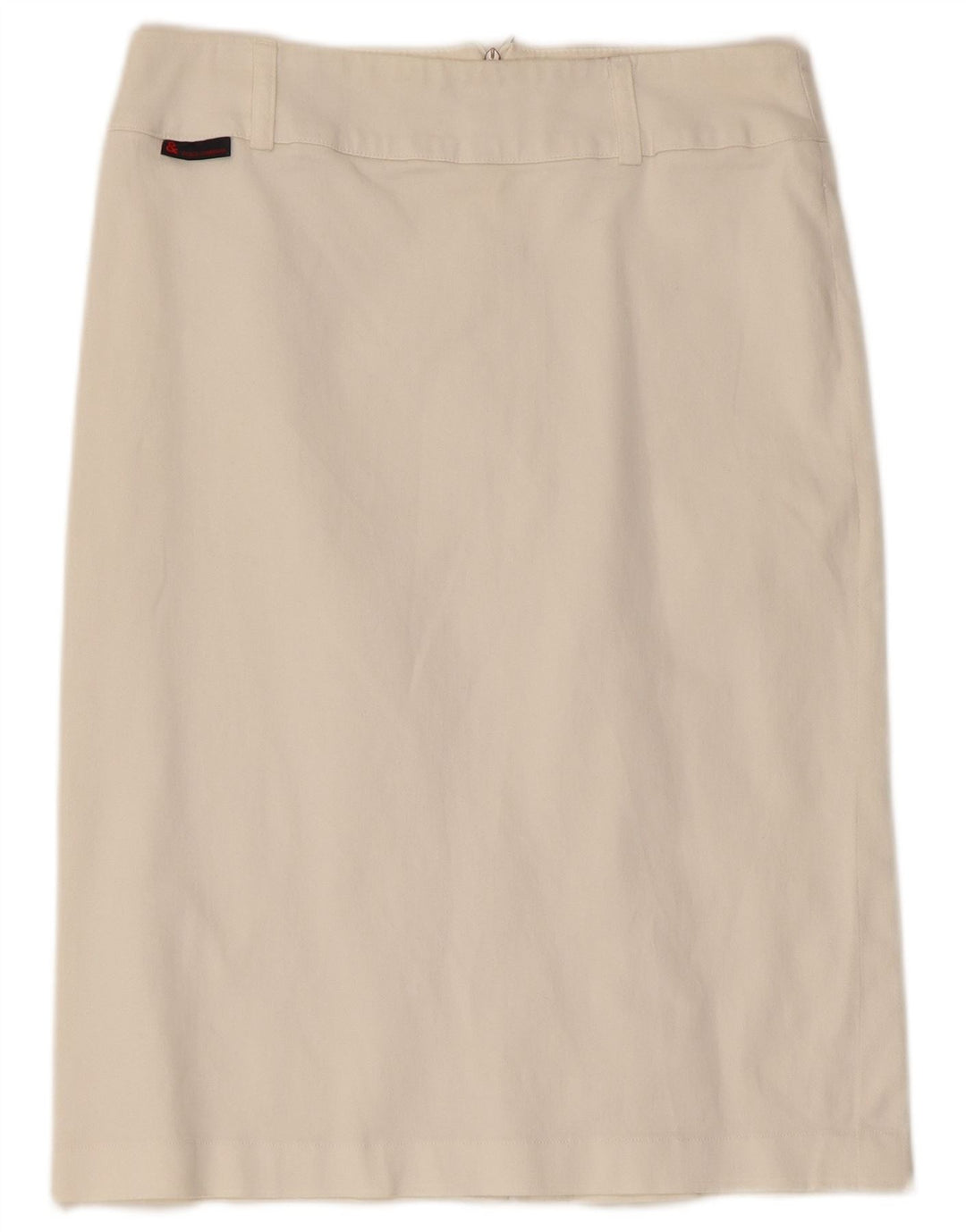 Dolce & Gabbana Falda Recta Mujer IT 42 Mediana W30 Algodón Blanco