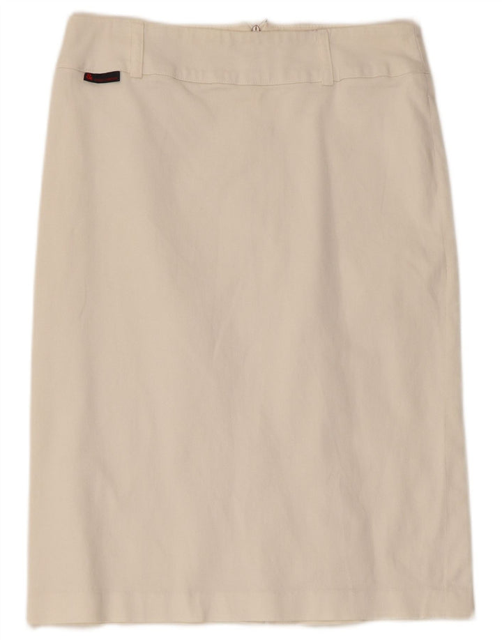 Dolce & Gabbana Falda Recta Mujer IT 42 Mediana W30 Algodón Blanco