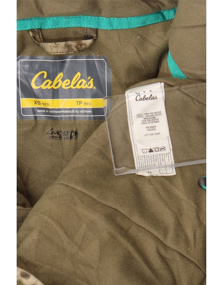CABELA'S Chaqueta cortavientos extragrande para mujer UK 6 XS Camuflaje caqui