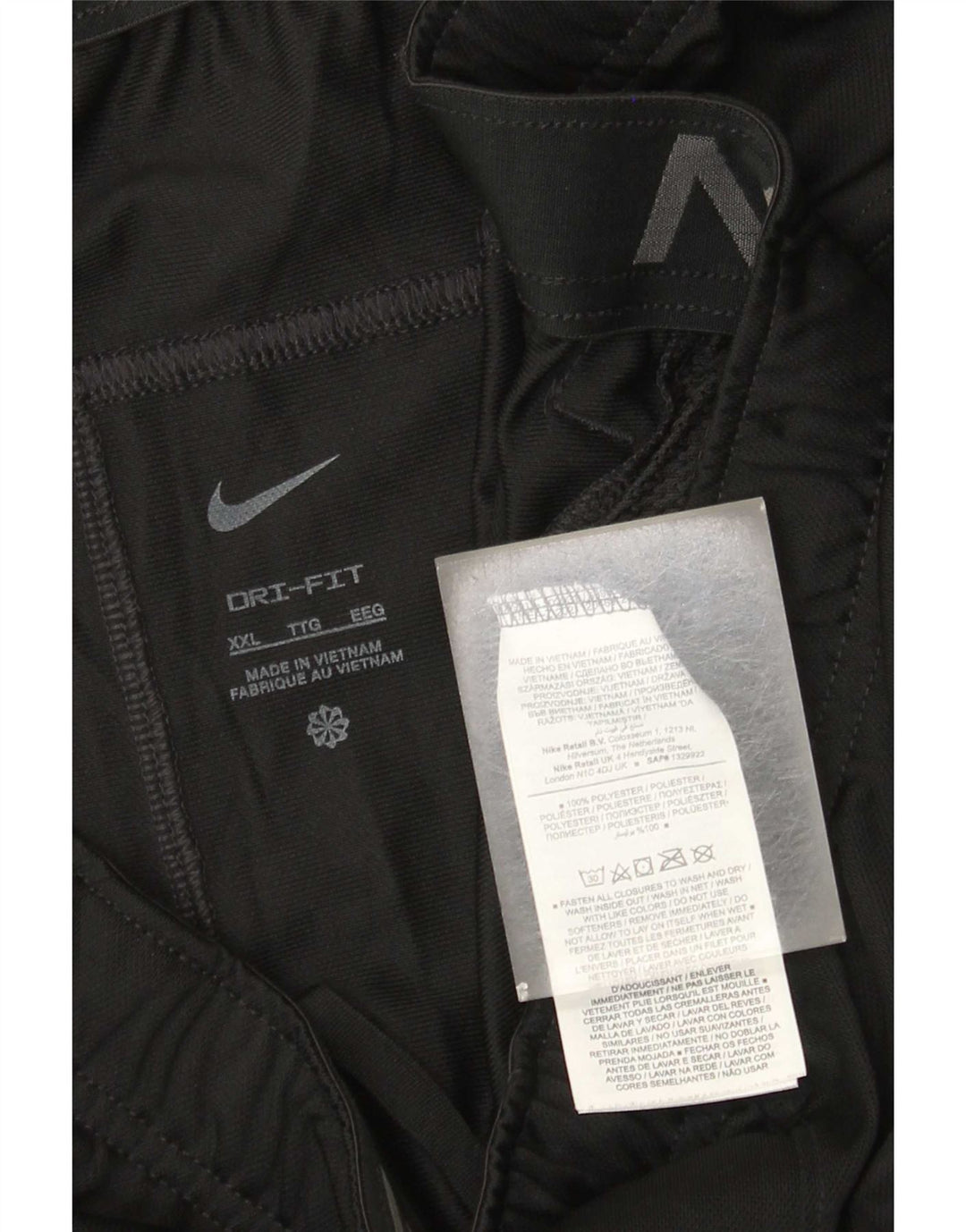 Nike - Pantalones cortos deportivos Dri Fit para hombre, talla 2XL, poliéster negro