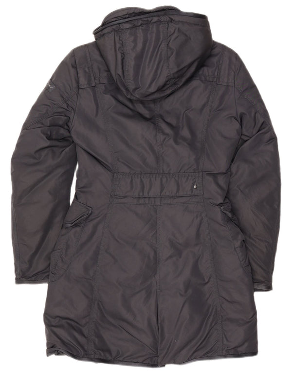 PEUTEREY Abrigo acolchado con capucha para mujer IT 40 Small Azul marino Poliamida