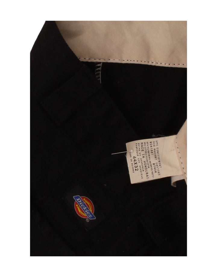 DICKIES Mens Straight Chino Trousers W44 L32 Black Polyester Vintage Dickies and Second-Hand Dickies from Messina Hembry 