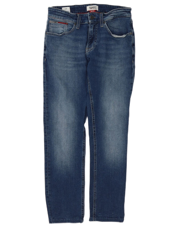 Tommy Hilfiger Vaqueros Slim para Hombre W30 L28 Algodón Azul