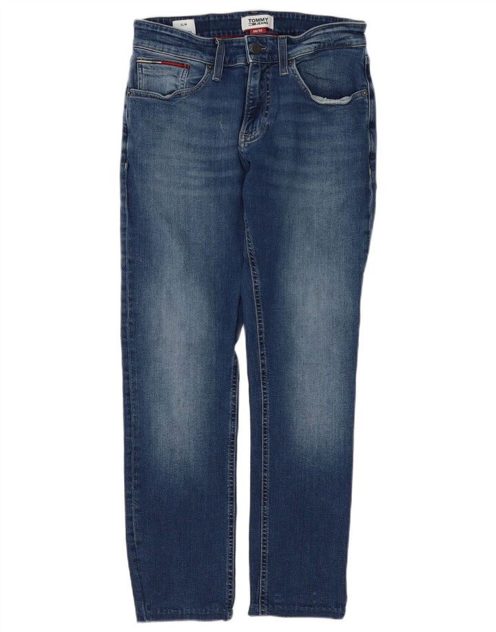 Tommy Hilfiger Vaqueros Slim para Hombre W30 L28 Algodón Azul