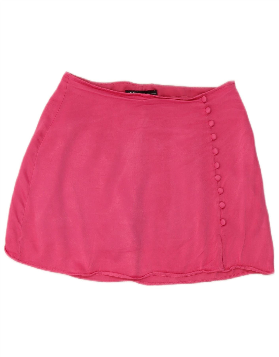 Falda Pantalón Zara Mujer Small W26 Viscosa Rosa
