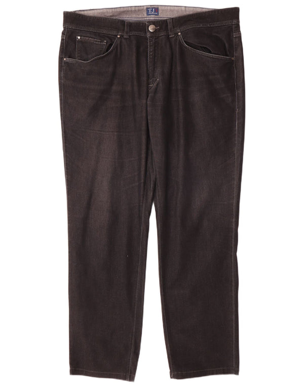 Pantalones Casuales Recto Hombre Trussardi W38 L32 Algodón Gris