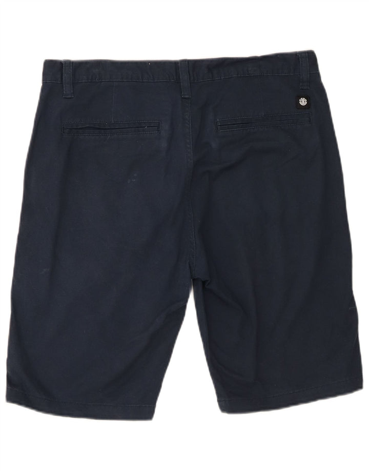 Pantalones cortos chinos Element para hombre W32 Algodón azul marino mediano